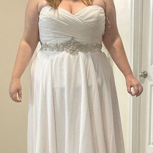 NWOT White Wedding Dress Plus Size 24 3x